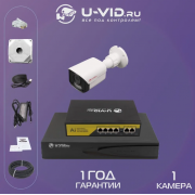 Комплект IP видеонаблюдения U-VID c 1 уличной камерой 3 Мп HI-66AIP3B, NVR N9916A-AI 16CH, POE SWITCH 4CH, витая пара 15 метров и 1 монтажная коробка